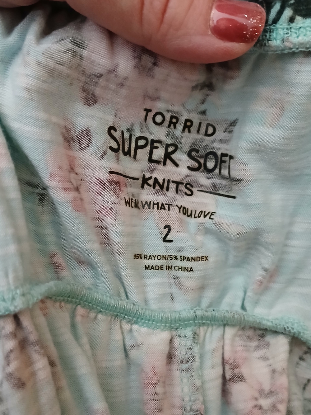 torrid Mint Floral Ruffle-Trim Camisole - Picture 2 of 4